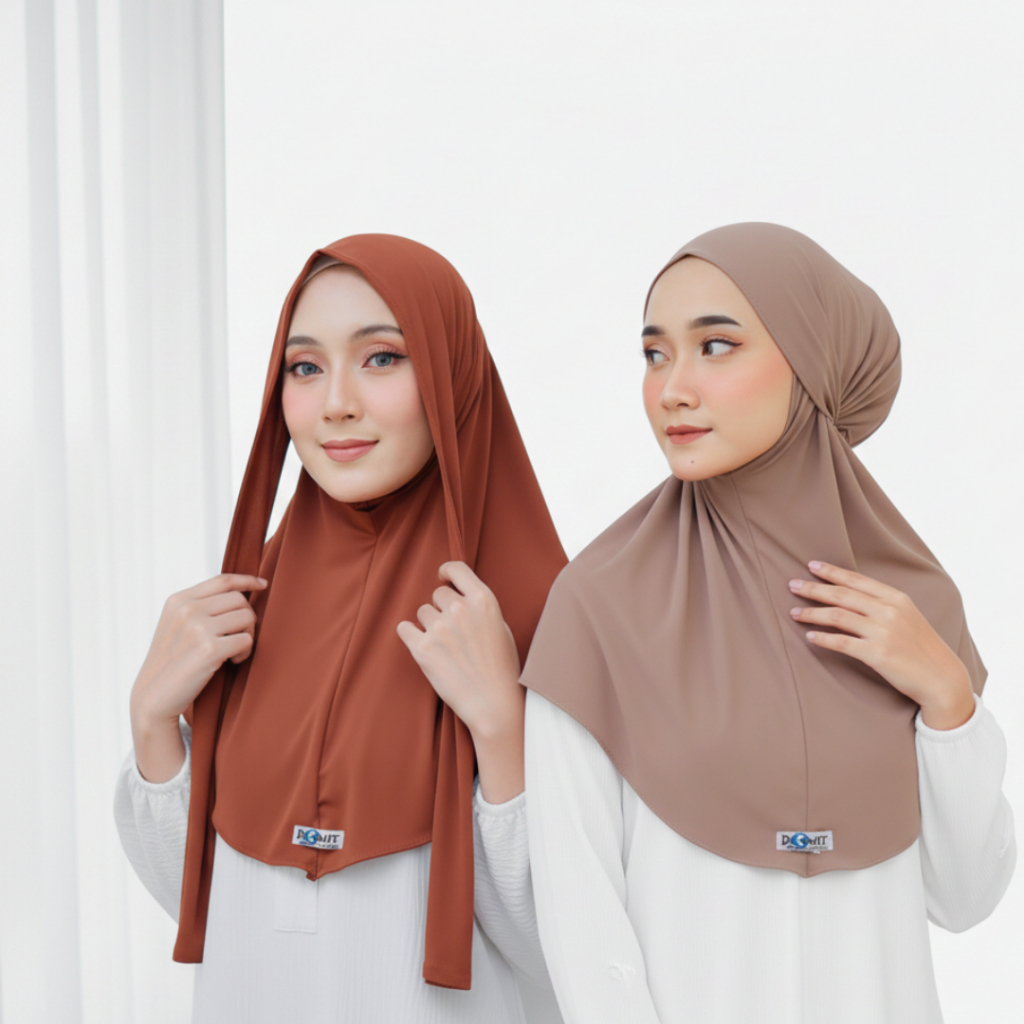 Naya Jilbab Instan Bergo Naya Tali Jersey Kerudung Wanita langsung Pakai Model Terbaru Dewasa Nyaman