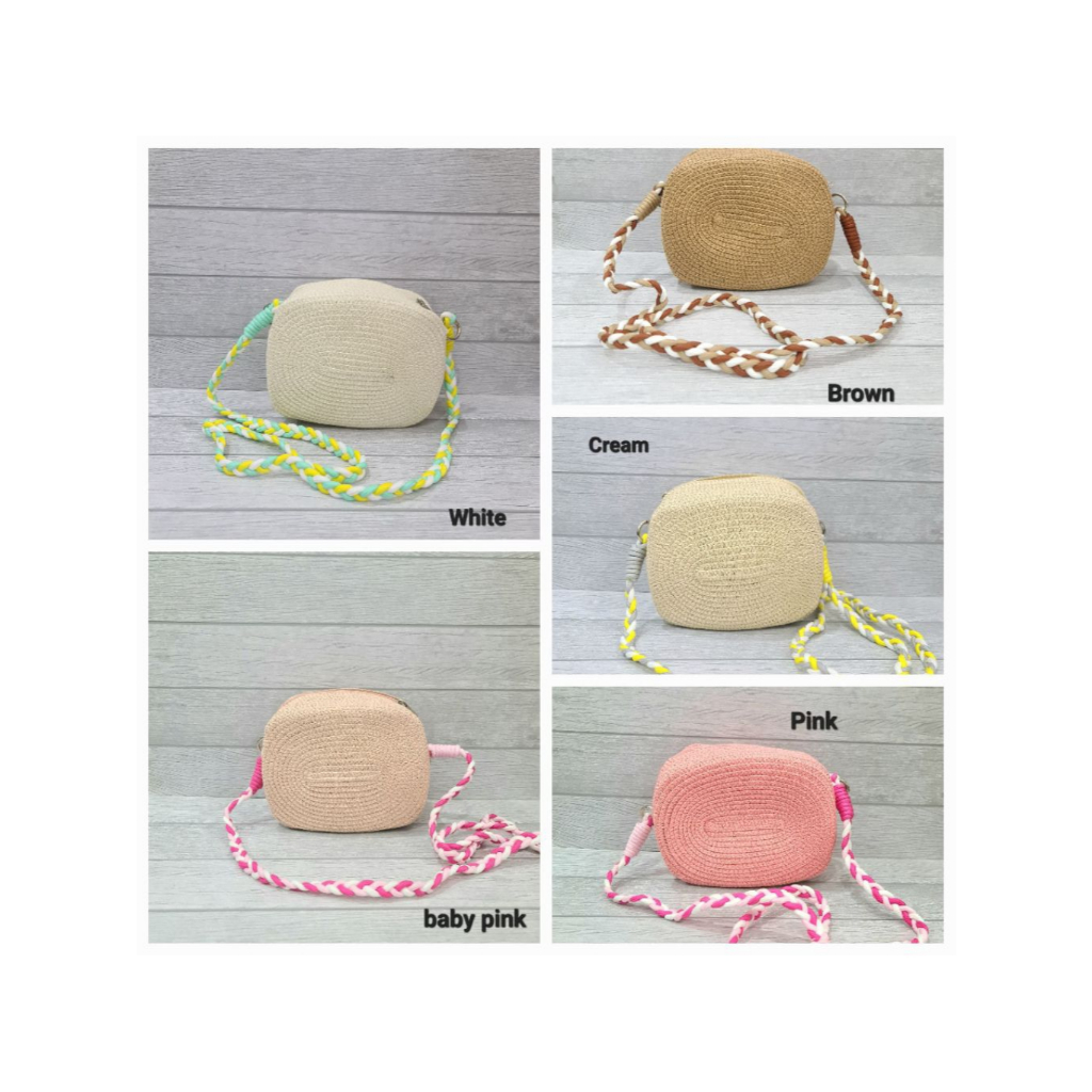 Tas Jerami Anak Remaja Dewasa Korea Muat HP Viral | Tas Rotan Anyaman Anak Sanrio