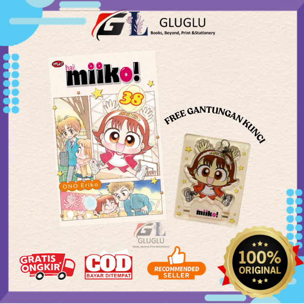 Komik Hai, Miiko 35 , 36 , 37 , 38  Original ( Khusus 38 free Gantungan Kunci )