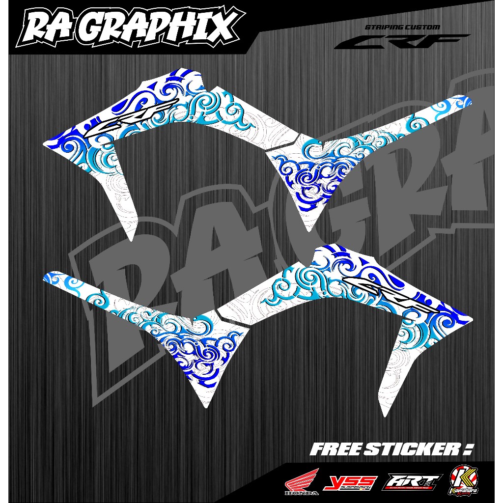 Sticker Striping CRF 150L New - Striping CRF 150 L Motif SUREX Terbaru 2025 Decal Crf Striping