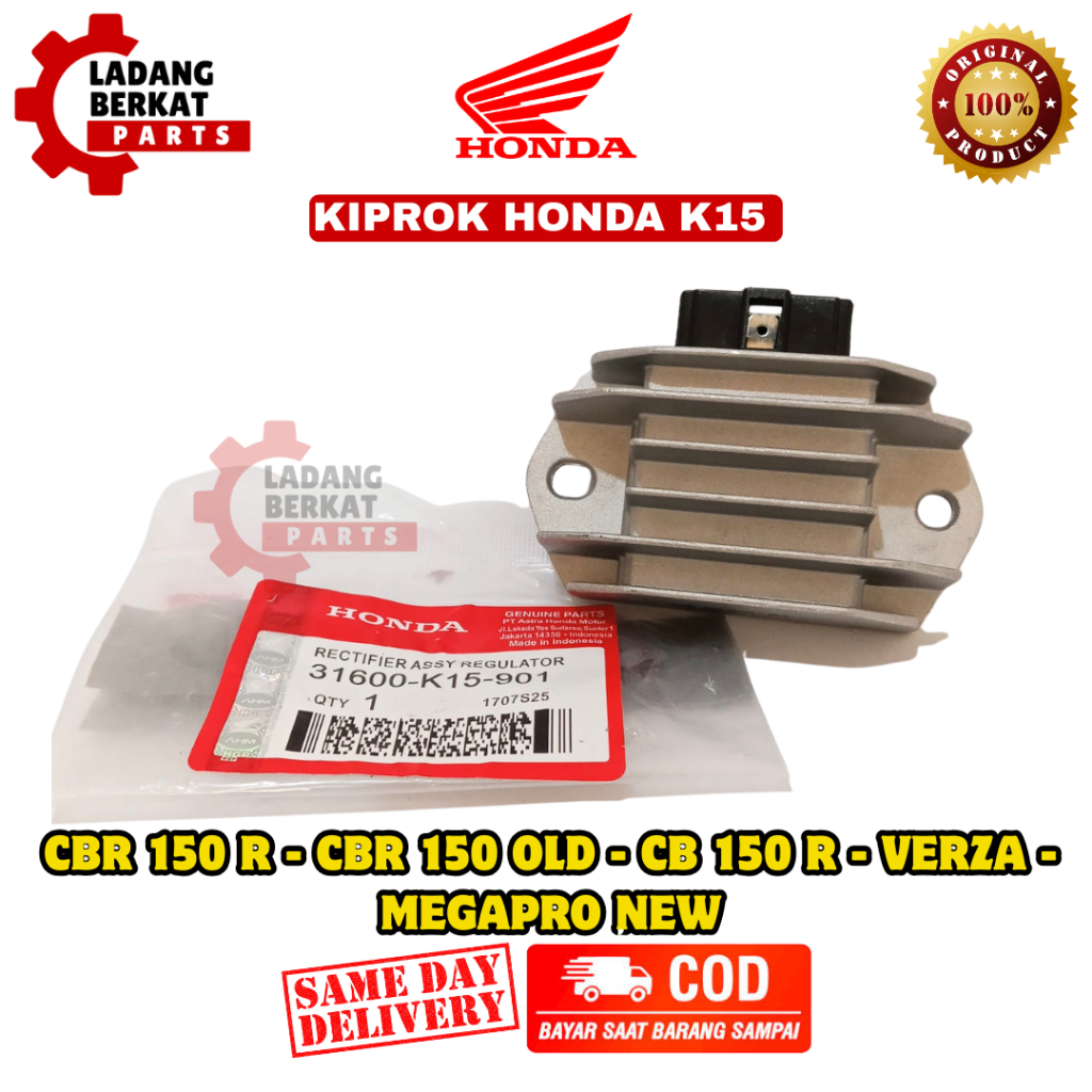 KIPROK ORIGINAL HONDA K15 | MOTOR CBR 150 R, CBR 150 OLD, CB 150 R , VERZA, MEGAPRO NEW
