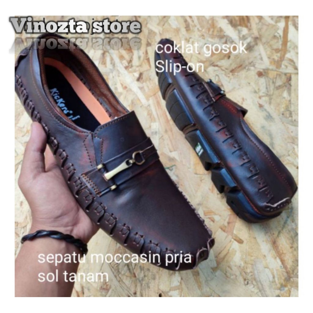 sepatu pria kulit sol tanam