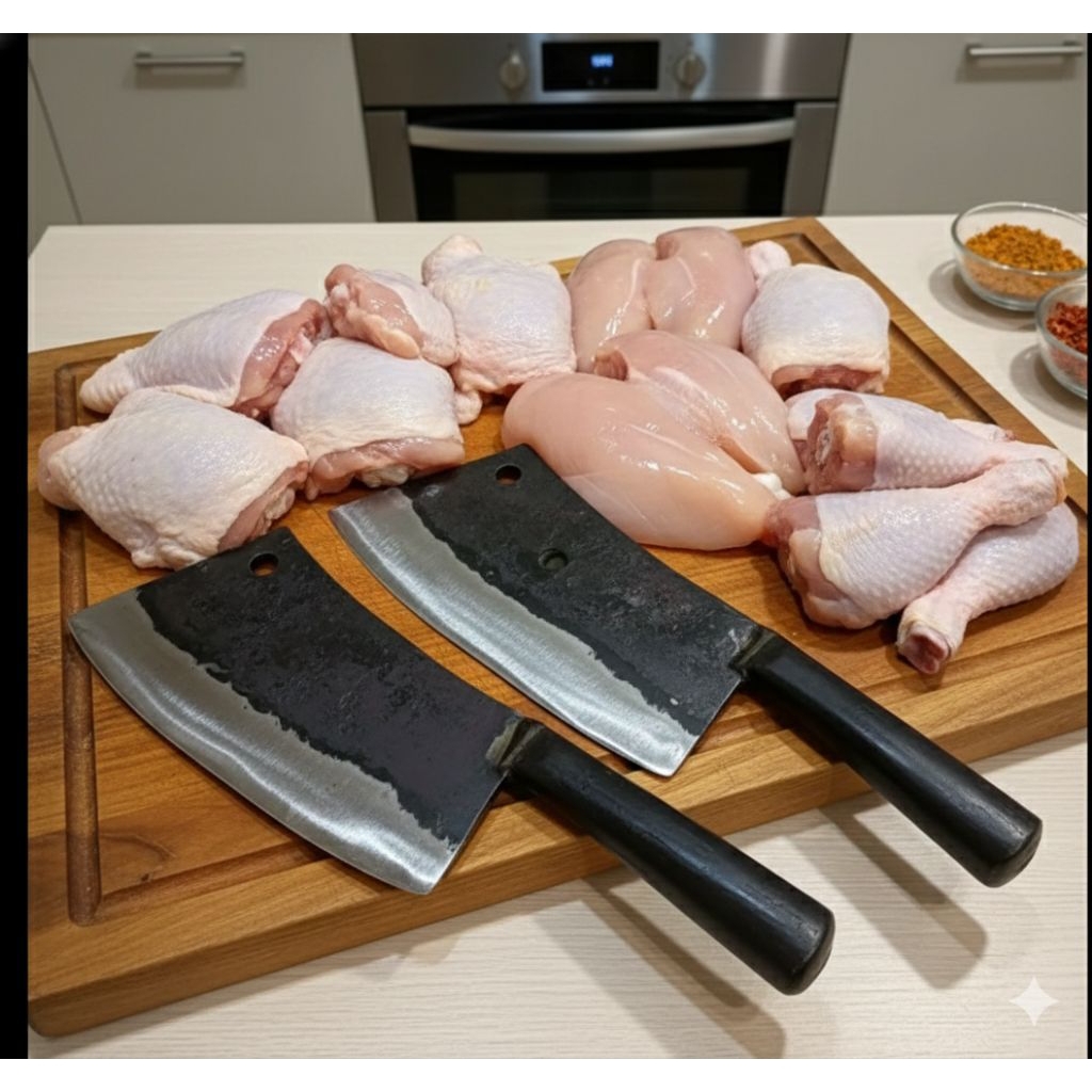 pisau dapur buat potong daging dan tulang