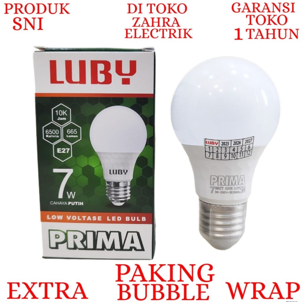 BOHLAM LED LUBY / LAMPU LED LUBY PRIMA 7W