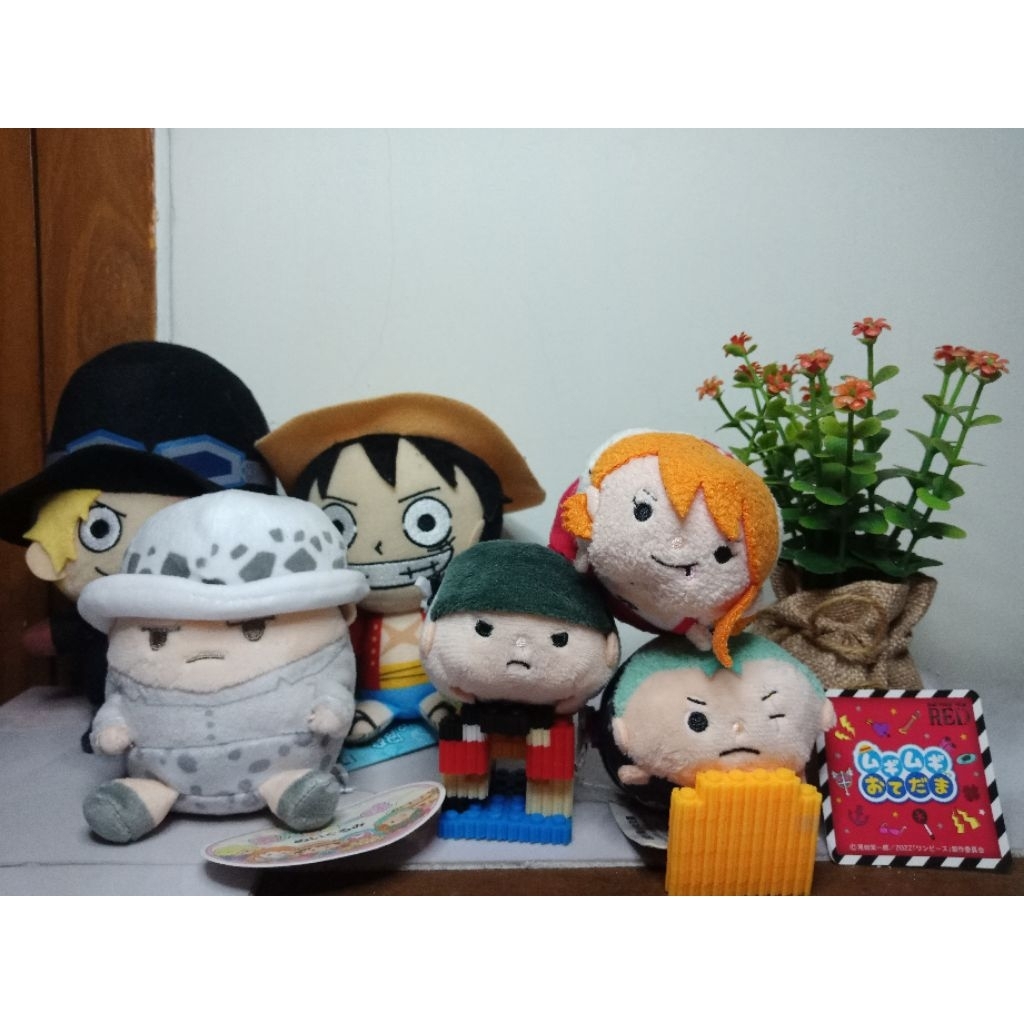 Plushy Ganci One Piece Luffy Sabo mugitama law mugi mugi zoro Nami