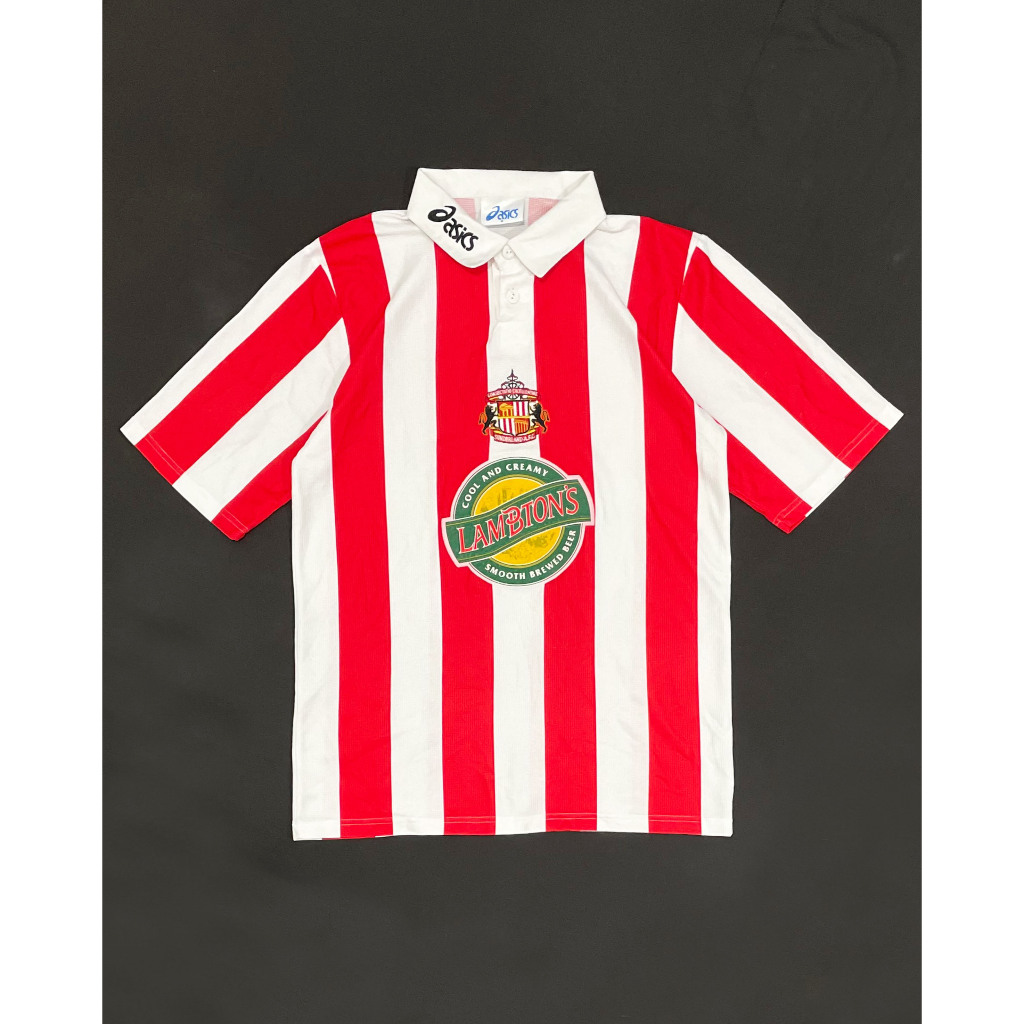 Original Asics Sunderland AFC Home Kit 1997 1998 1999 Jersey Bola Vintage
