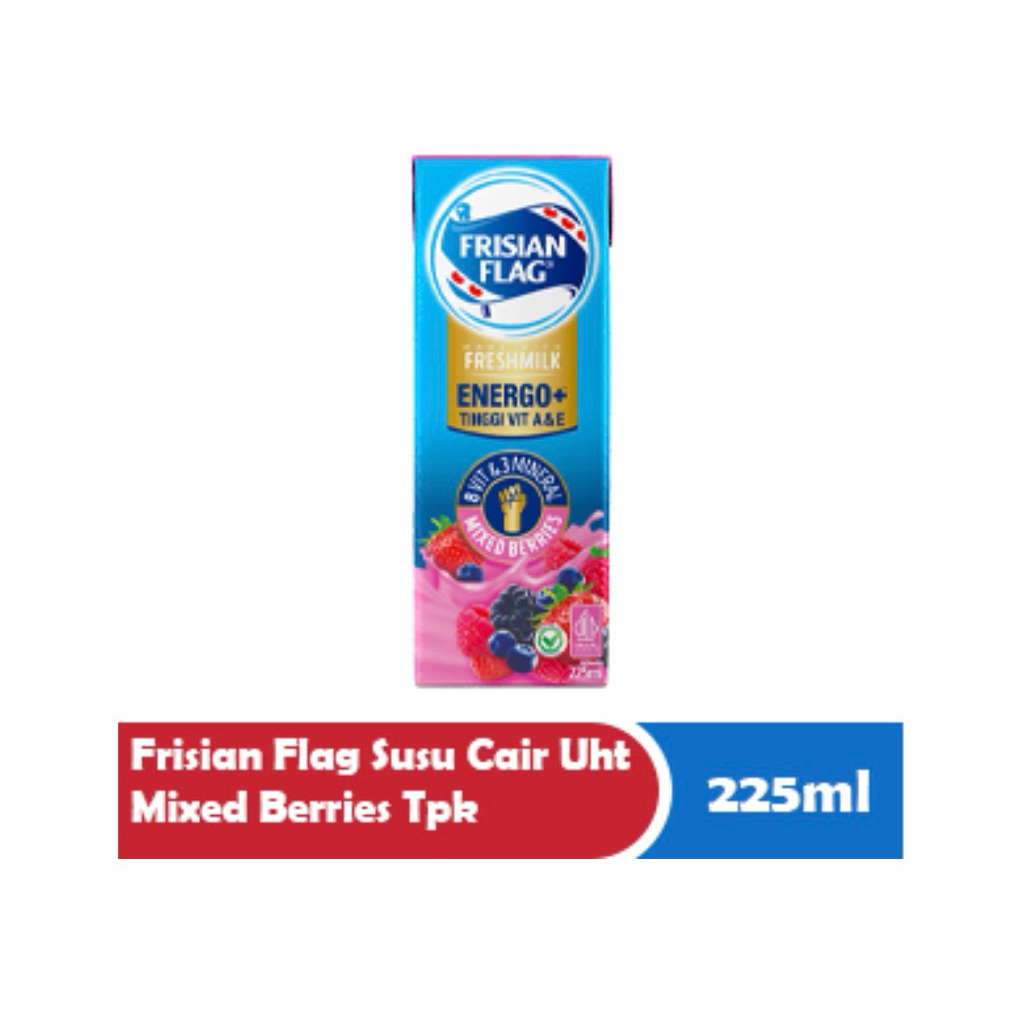 FRISIAN FLAG Susu Cair UHT Mixed Berries 225ml - 1 dus 36 kotak