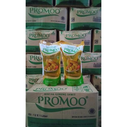 MINYAK GORENG PROMOO 1L KARTON ISI 12 POUCH