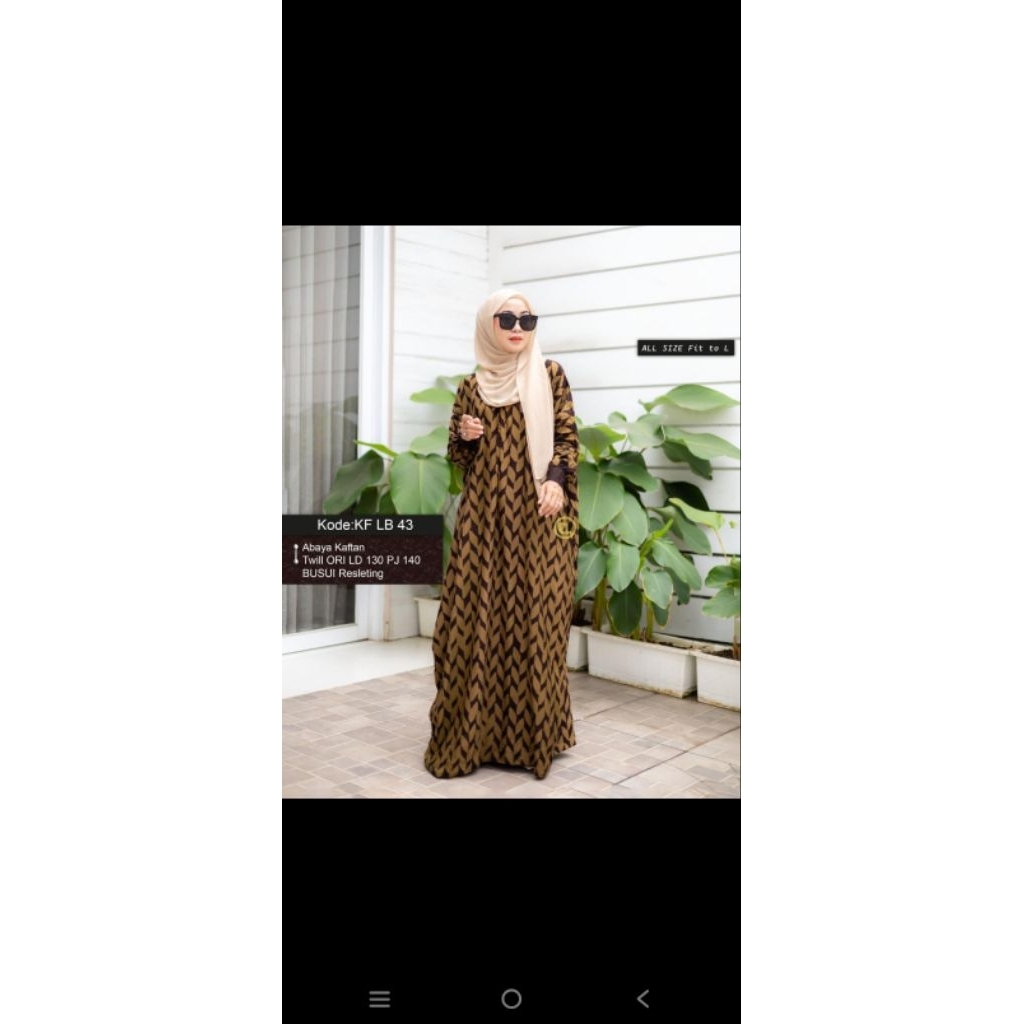 KAFTAN ELZHAF BATIK BEST SELLER FIST TO L