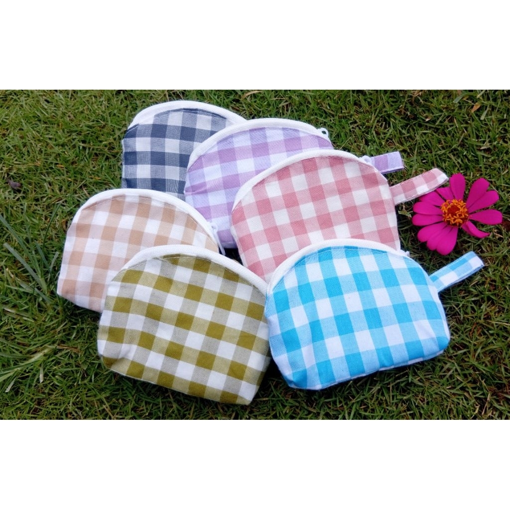 Dompet Koin Mini Dompet Perhiasan Lucu Aesthetic Kain Katun