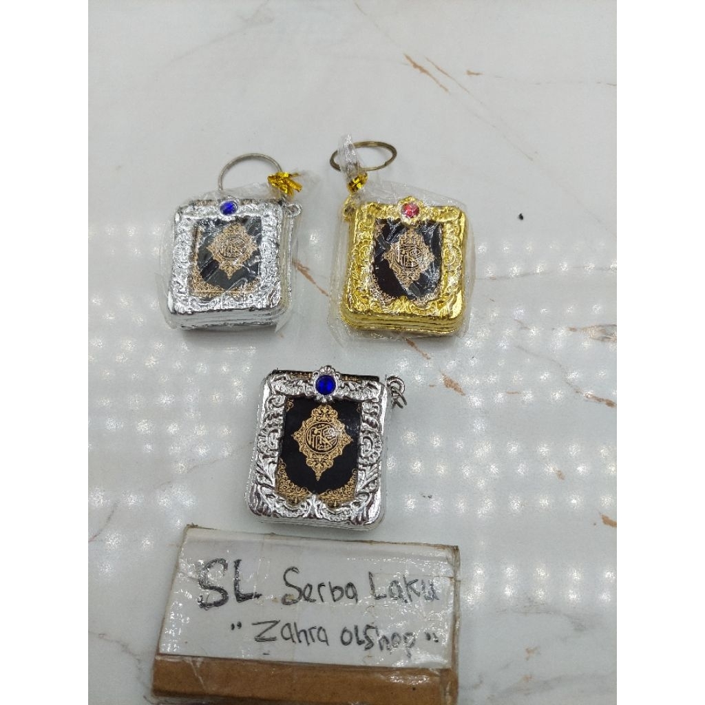gantungan kunci alqur'an aksesoris miniatur