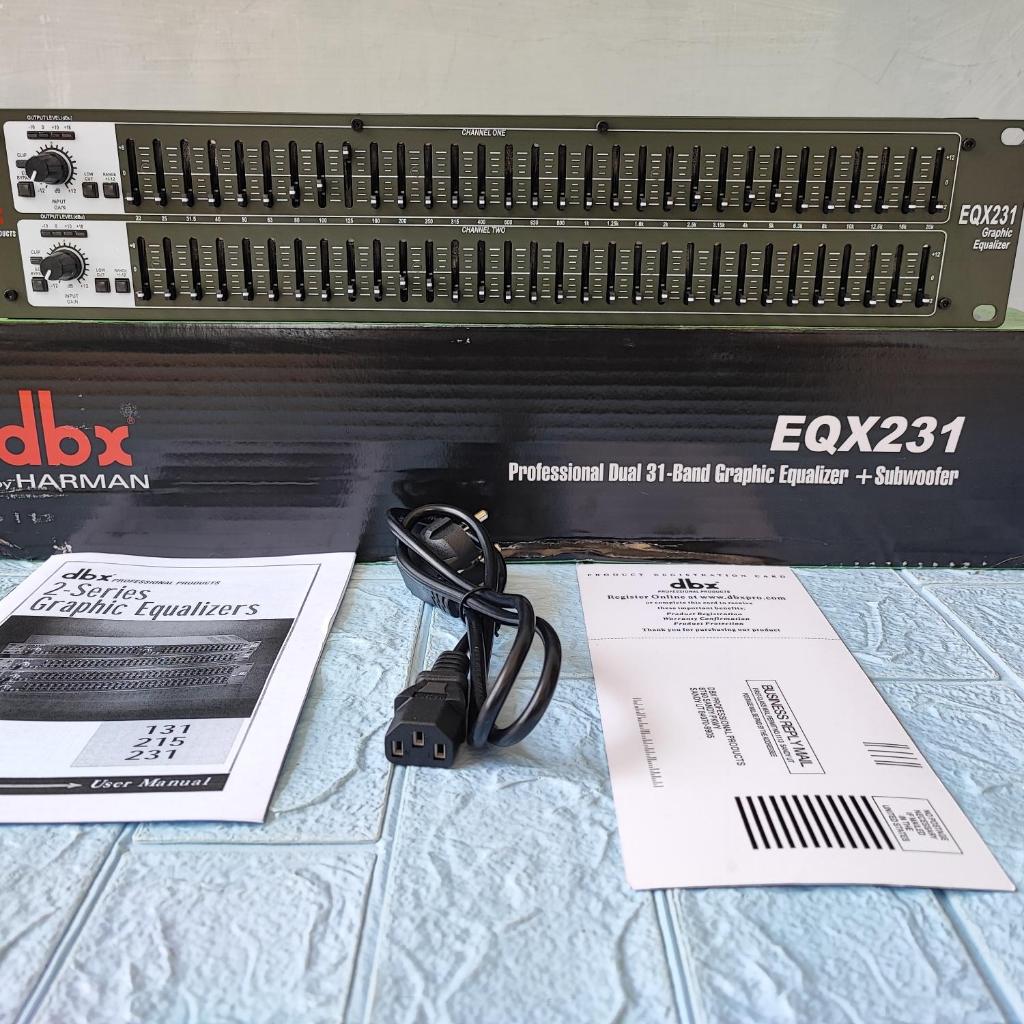 Equalizer DBX EQX231 DBX EQX 231 DBX 231 SUB Grade A 2 x 31 Channel Dual 31 Channel Equalizer DBX EQ