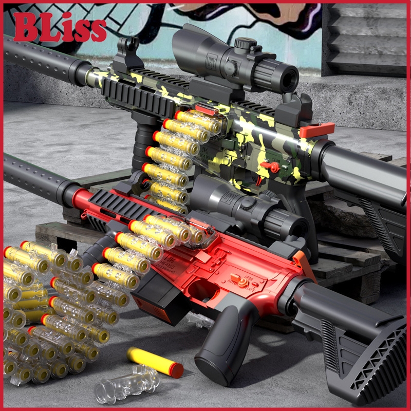 BLiss M416 Blaster Eva Soft Bullet Gun Mainan Pistol Tembakan Anak Laki Laki Senapan M416 ToyGun