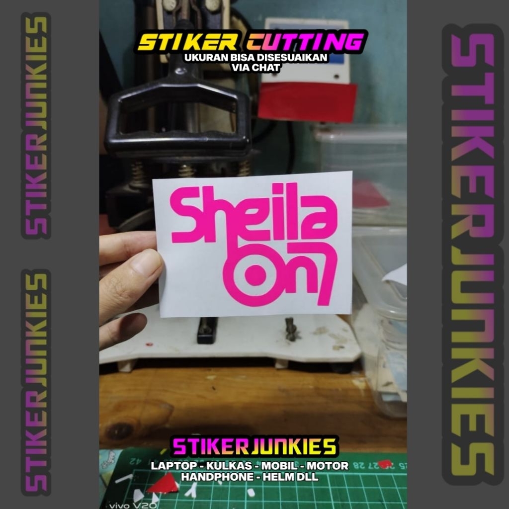 STIKER LOGO SHEILA ON 7 STICKER CUTTING