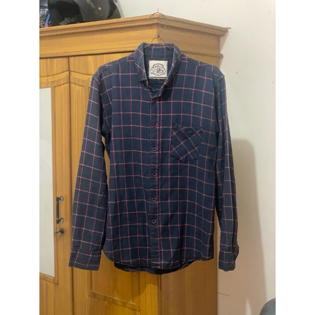 Kemeja Flanel Lengan Panjang Size L Jack Brown