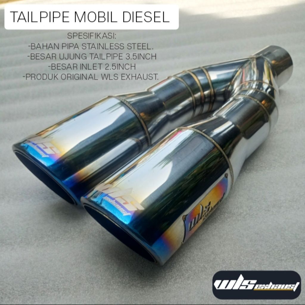 TAILPIPE MOBIL DIESEL STAINLESS STEEL ORIGINAL WLS EXHAUST