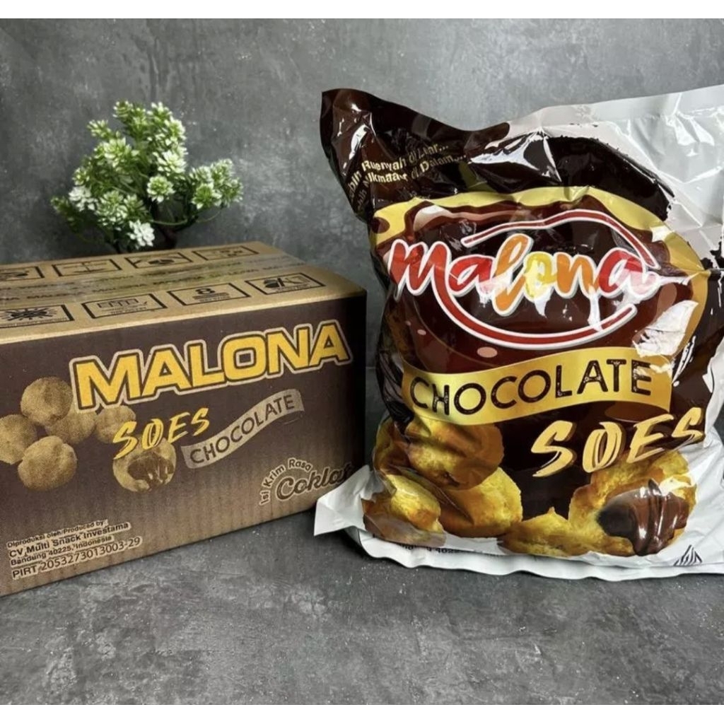 Kue Soes Kering Coklat  Malona 1kg / 500gr