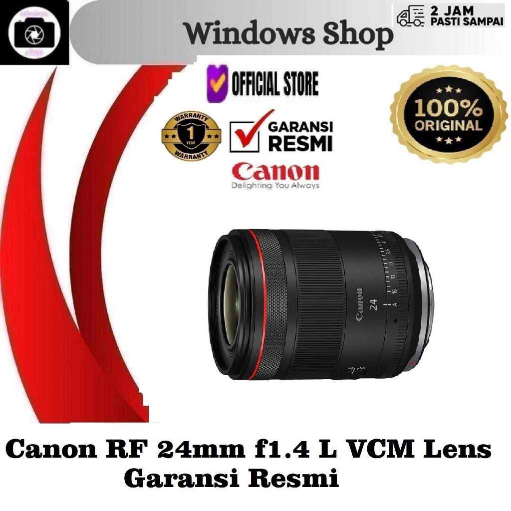 Canon RF 24mm f1.4 L VCM Lens Canon RF 24 mm f/1.4 L VCM Garansi Resmi