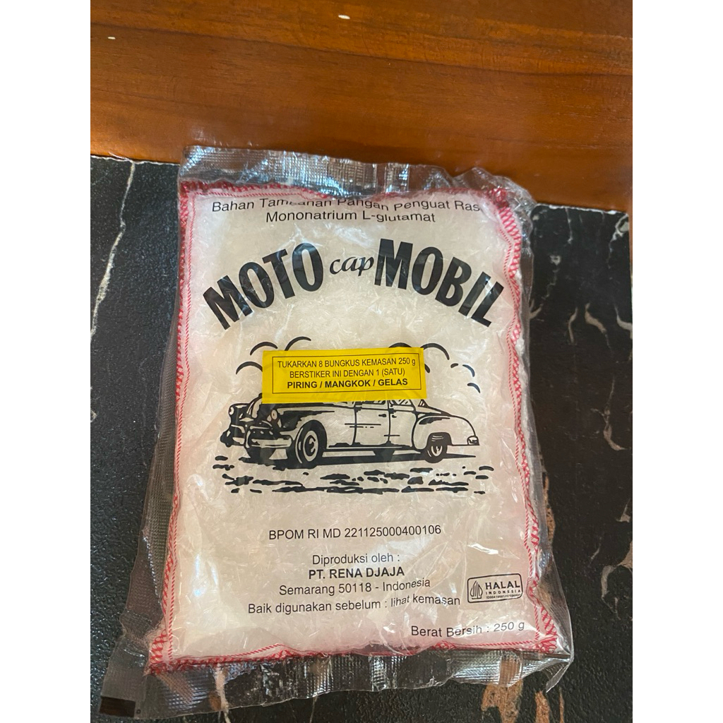 moto cap mobil penyedap rasa moto mobil