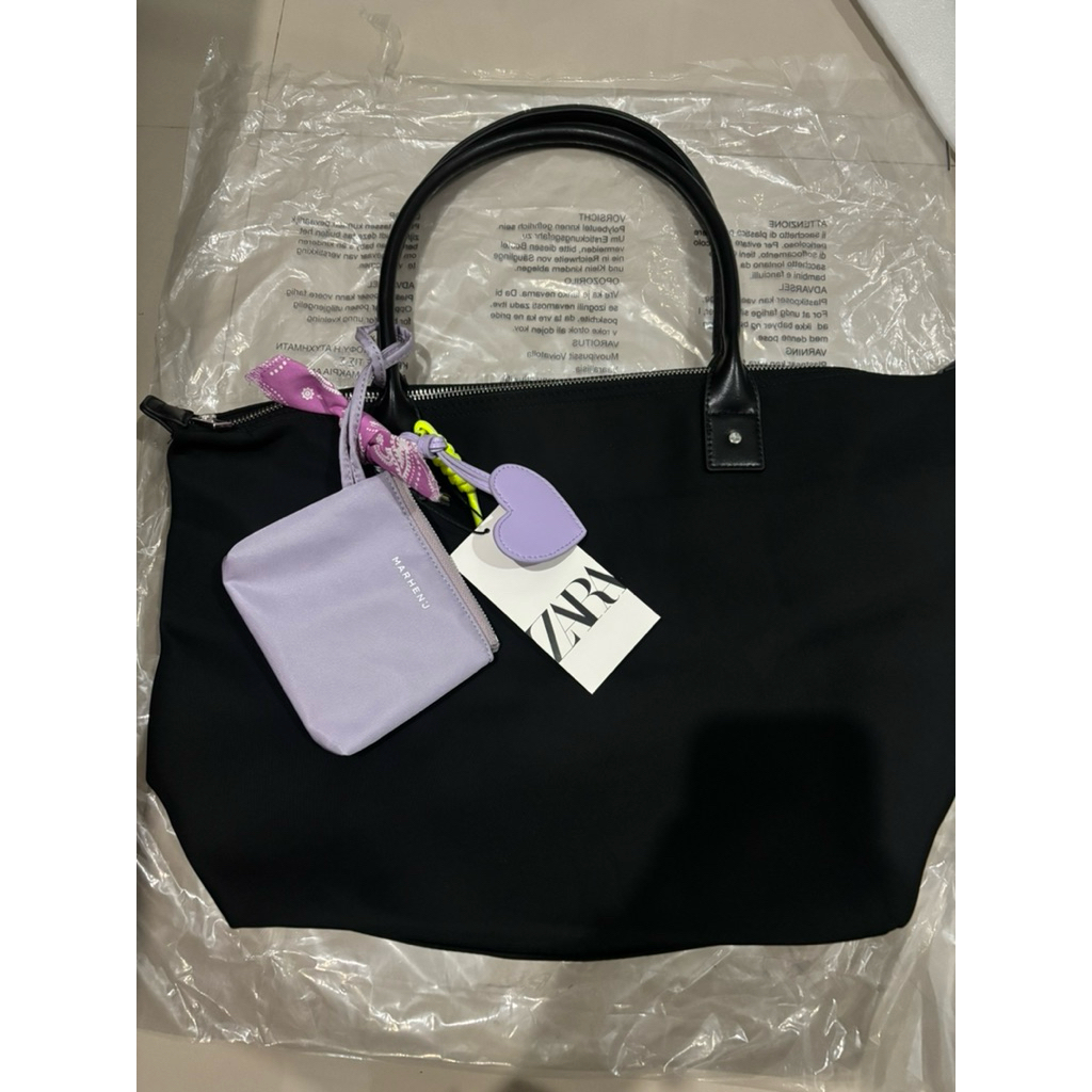 totebag zara bundling pouch marhen j new original