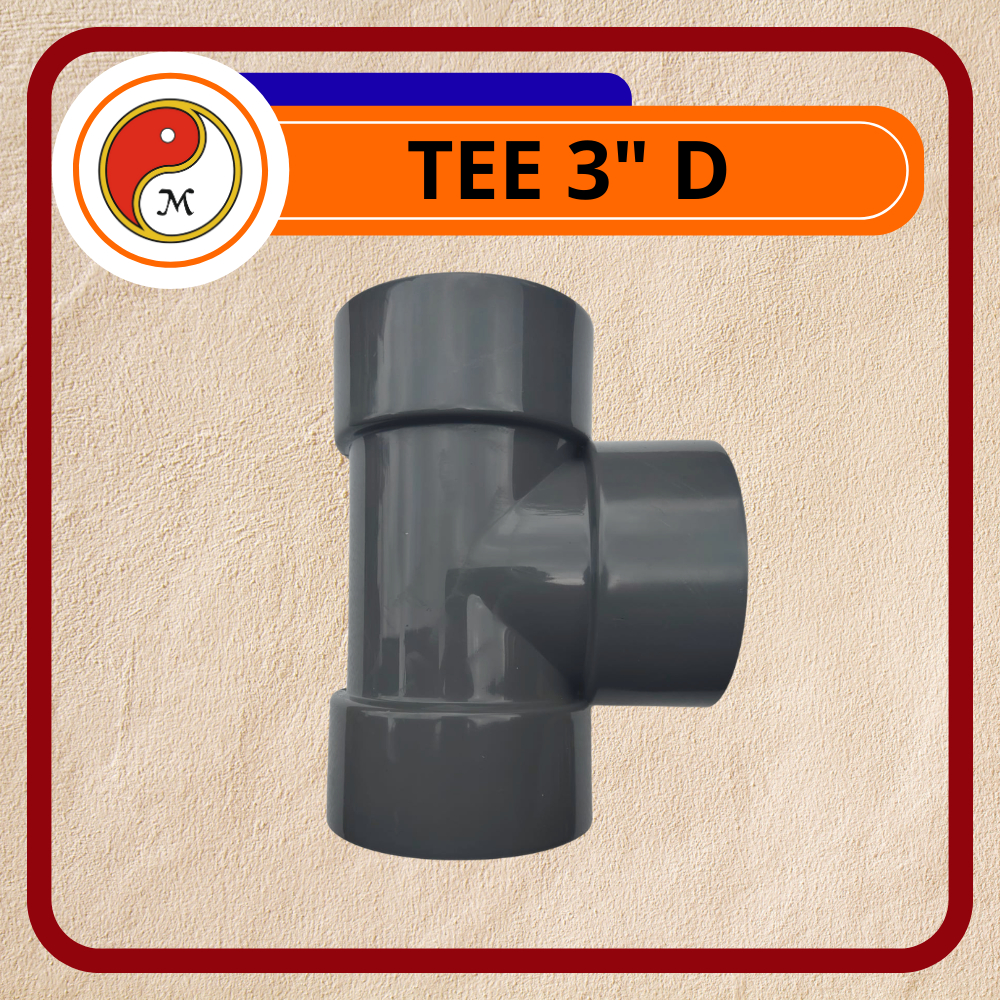Sambungan Pipa T 3 Inch Tipe D – Tee PVC 3in Cabang Pipa Air 3 Arah