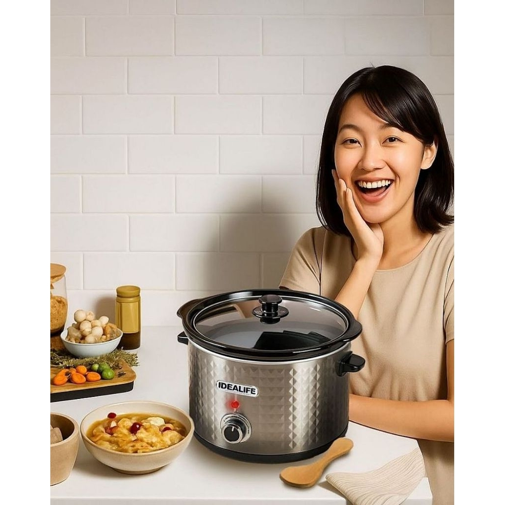 SLOW COOKER SLOWCOOKER ALAT PANCI MASAK LAMBAT SERBAGUNA UNTUK BIKIN KUAH KALDU SUP SOUP SOP RAWON S