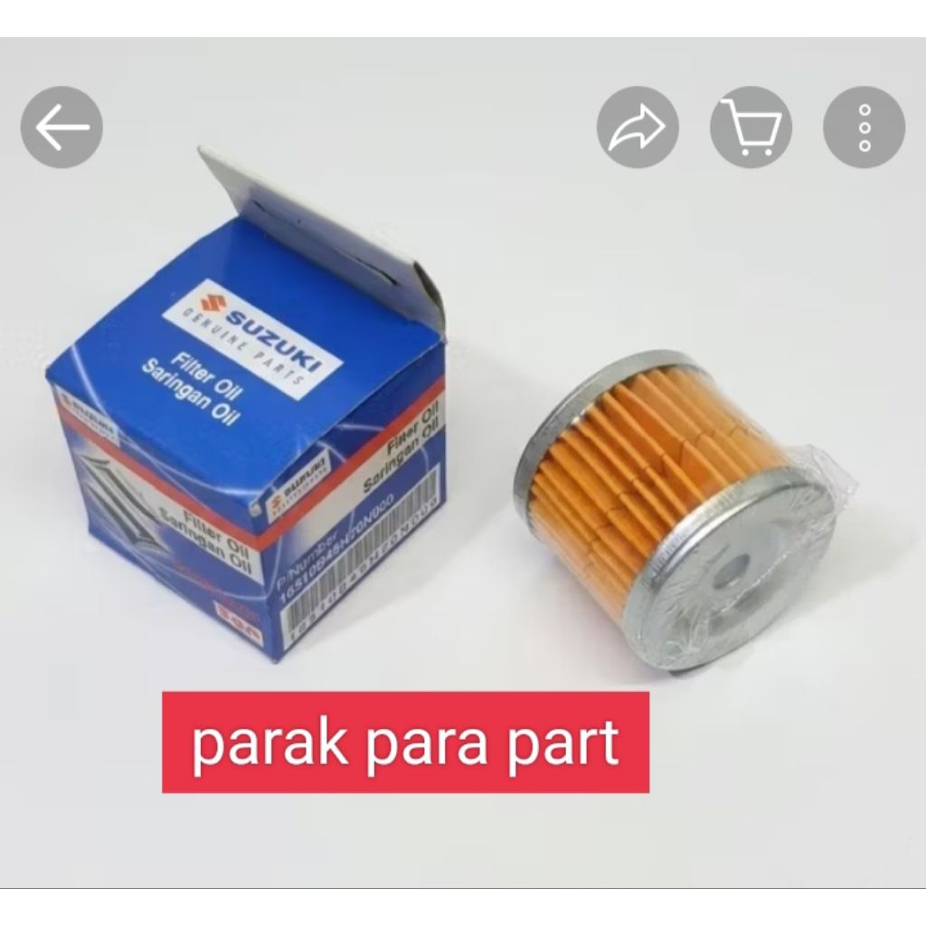 Filter Oli Suzuki Satria Fu Karbu 150 Satria FUFI Injeksi 150 GSX R S Bandit 150 Thunder 125 Skywave