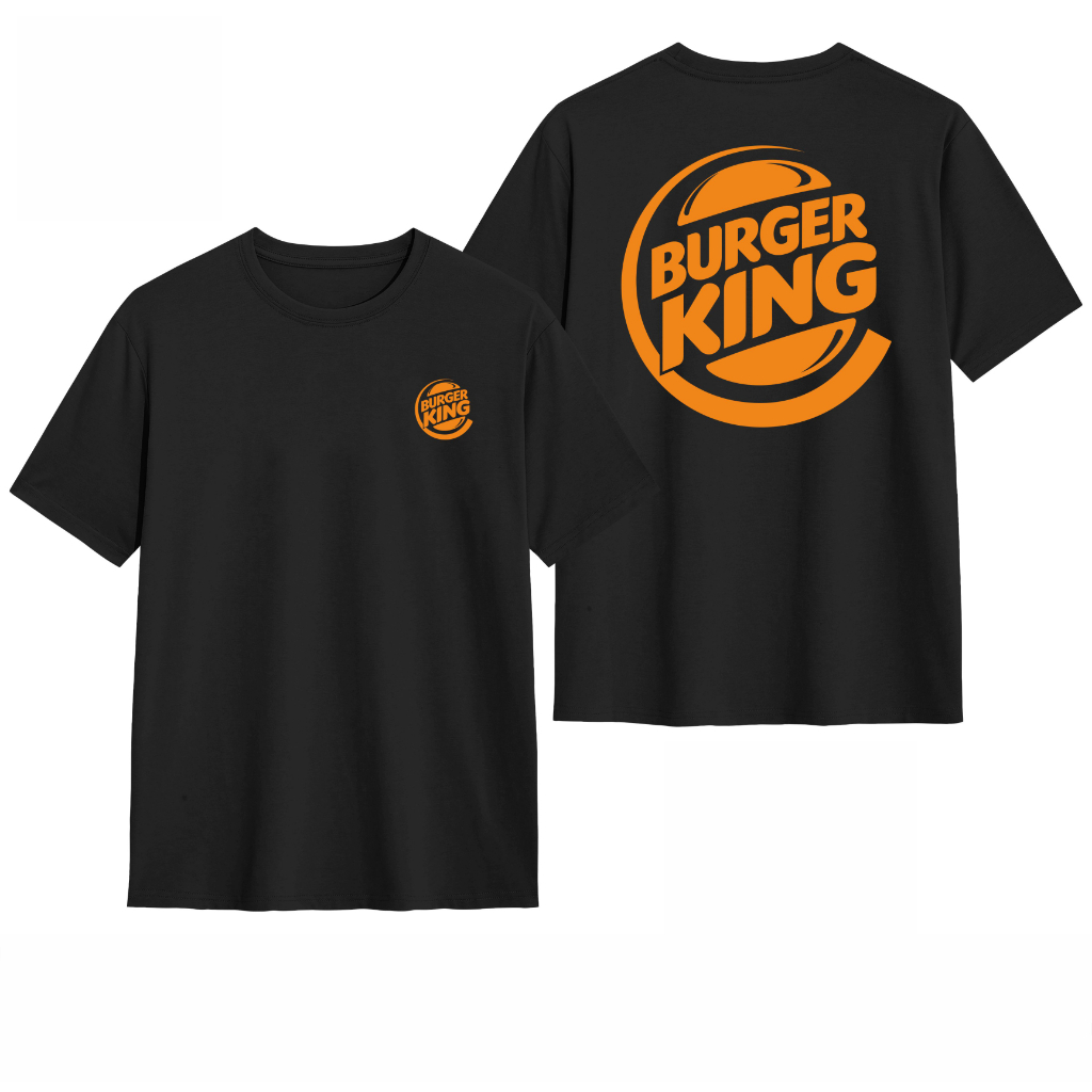 Kaos Baju Distro BurgerKing T-Shirt Pria Wanita Kaos Resto Burgerking Z7