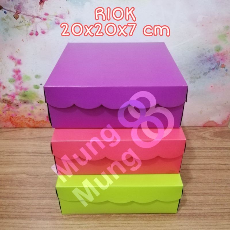 Kotak Nasi 20x20x7/ R10K 350 warna AK