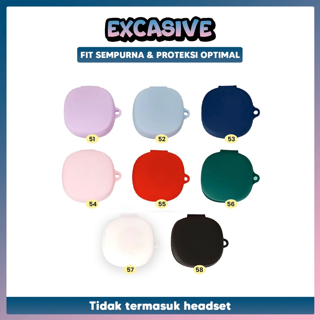 [WM] Case WM01 WM02 Baseus Encok Earphone Polos Warna Premium Silikon