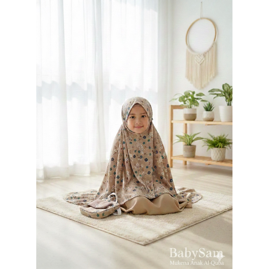 Mukenah Anak AL-QUBA motif dan bahan premium