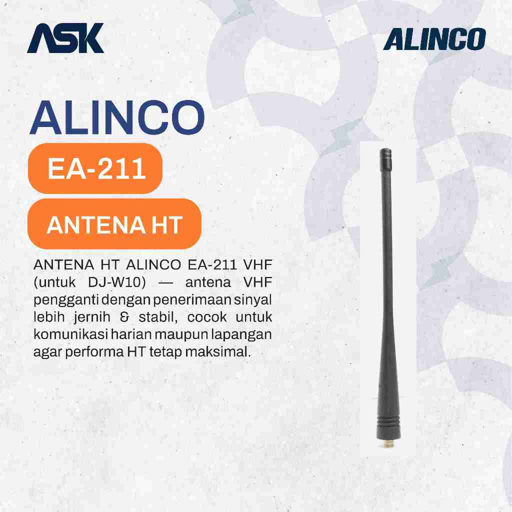 Antenna Handy Talky EA-211 ALINCO / Antena HT EA211 ALINCO