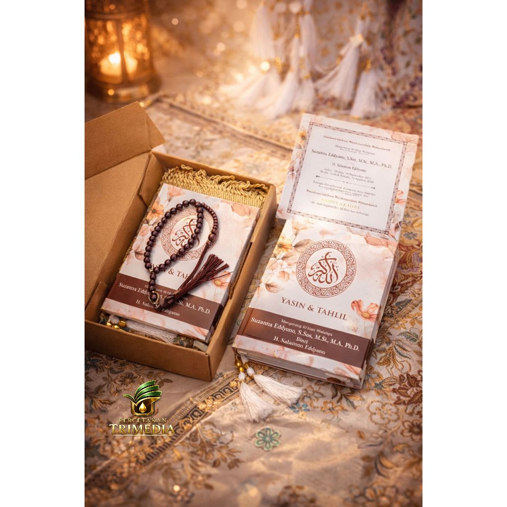 Buku Yasin Custom Paket Sajadah Eksklusif | Hadiah Islami untuk Tahlilan & Pengajian