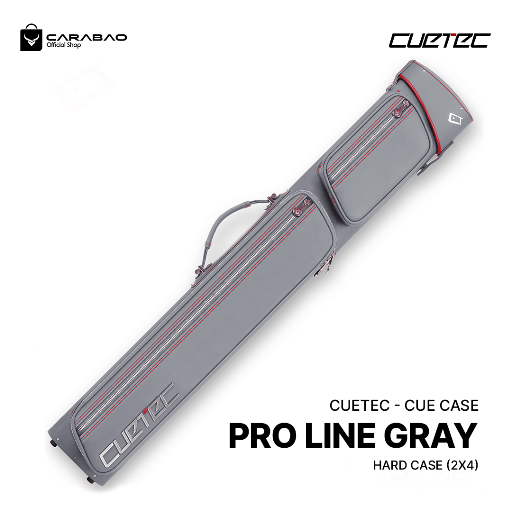 Cuetec Proline Gray Hard Case (2x4) - Cue Case Billiard