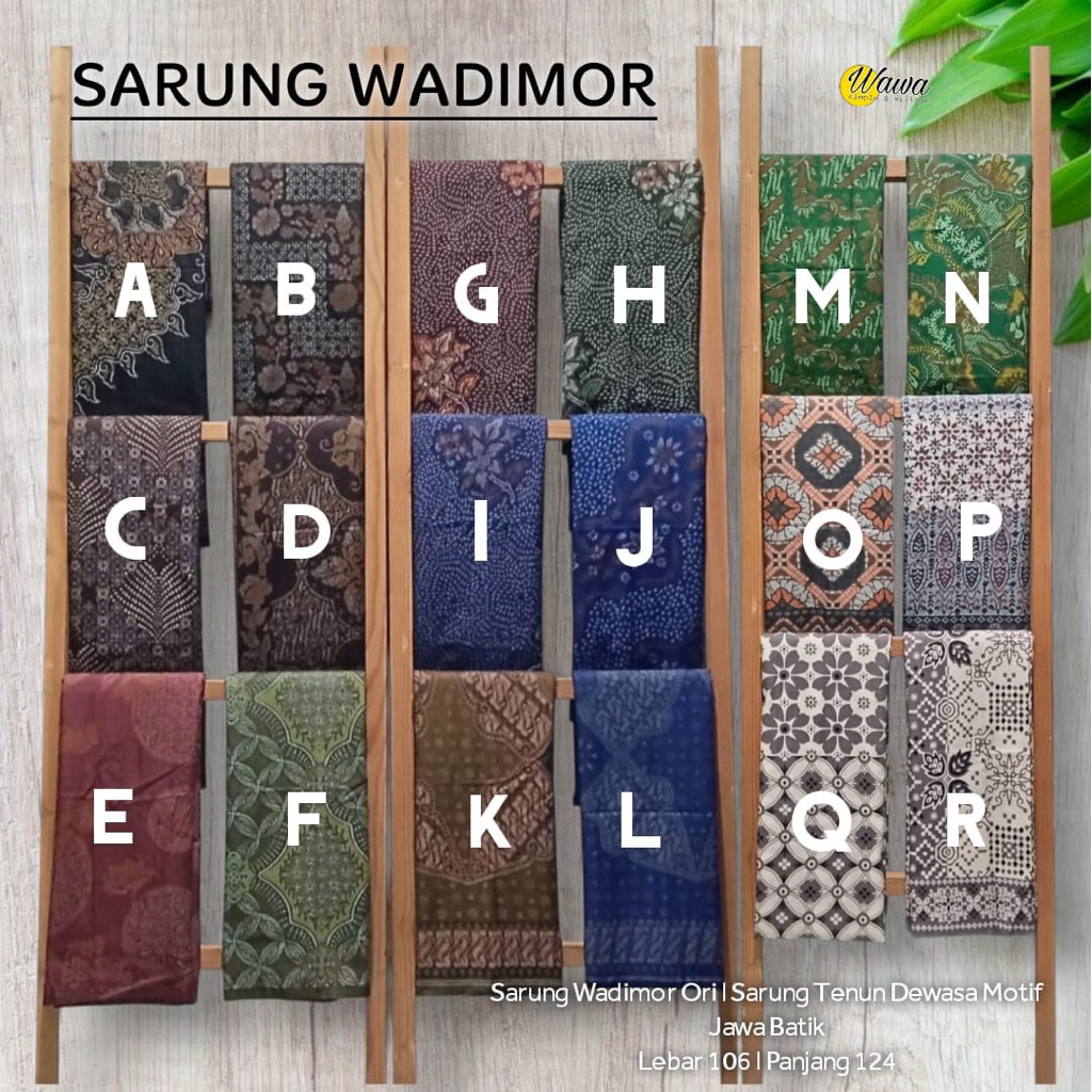 SARUNG WADIMOR DEWASA ORIGINAL MOTIF BATIK JAWA