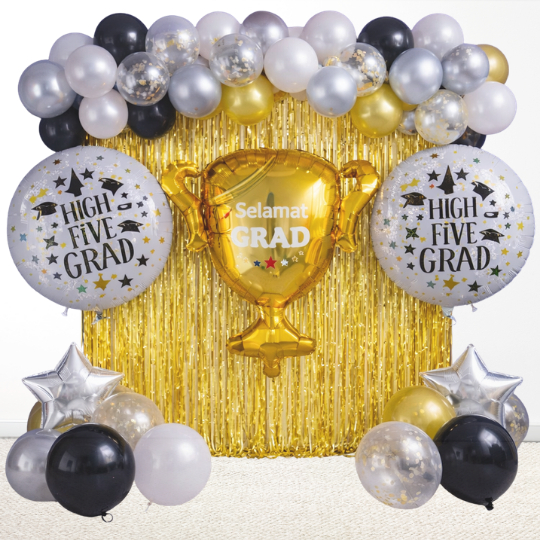 trophy graduation set dekorasi