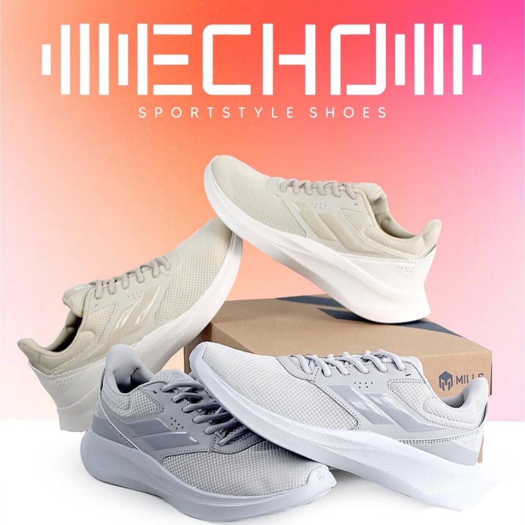 Sepatu Olahraga Running Lari MILLS ECHO Pria Wanita