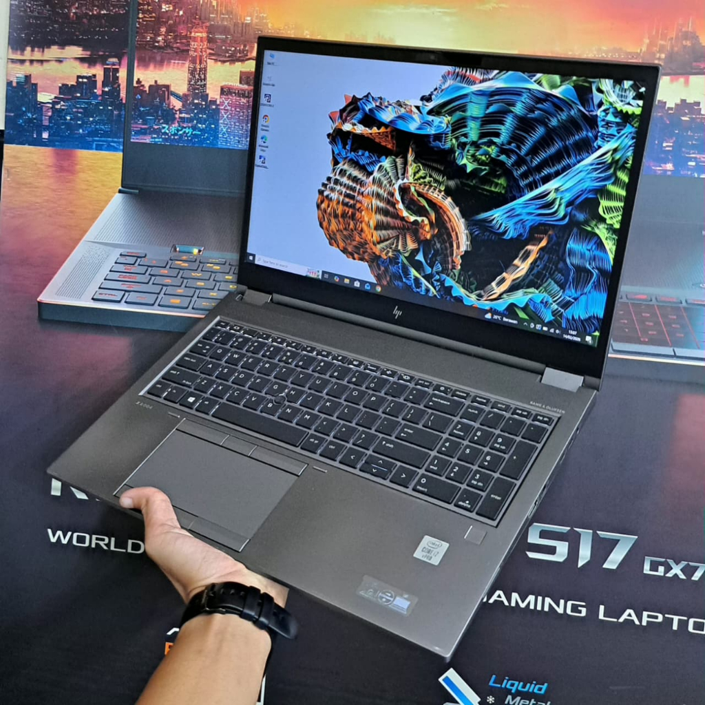 Hp ZBook Fury 15 G7 intel core i7-10850H RAM 8GB SSD 512GB NVIDIA Quadro T2000 4GB