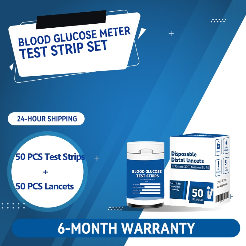 Strip Uji Glukosa (50pcs Strip Uji Glukosa Darah + 50pcs Lancet)