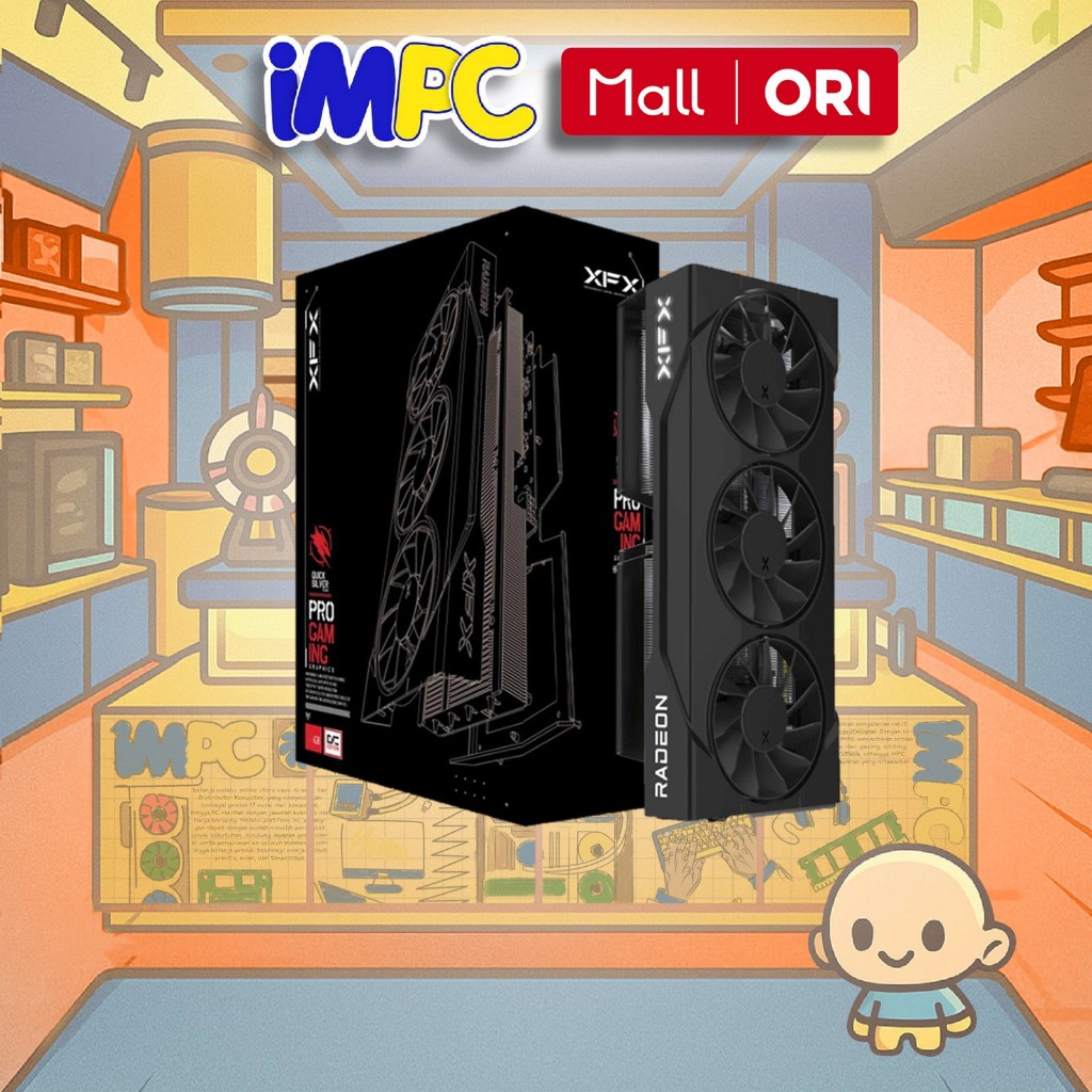 XFX Radeon RX 9060 XT SWIFT OC BLACK 16GB GDDR6