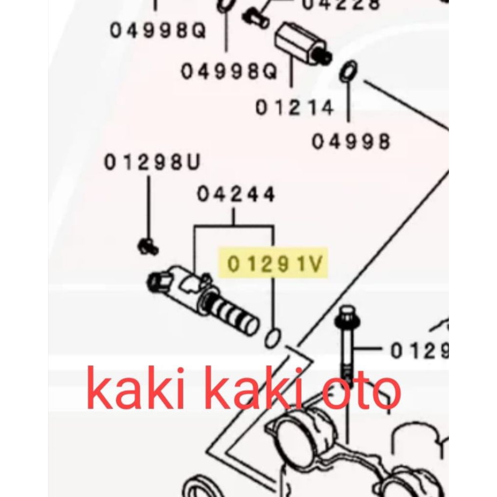 Seal oring sensor ocv sil oring sensor vvti Mitsubishi grandis
