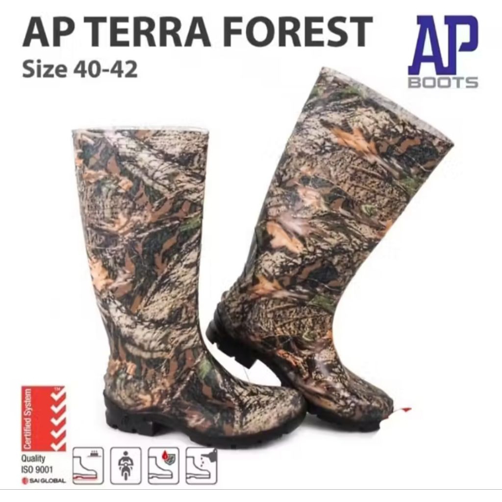 Sepatu Boot Tinggi Ap Boots Ap Terra Forest Sepatu Boot Safety Original