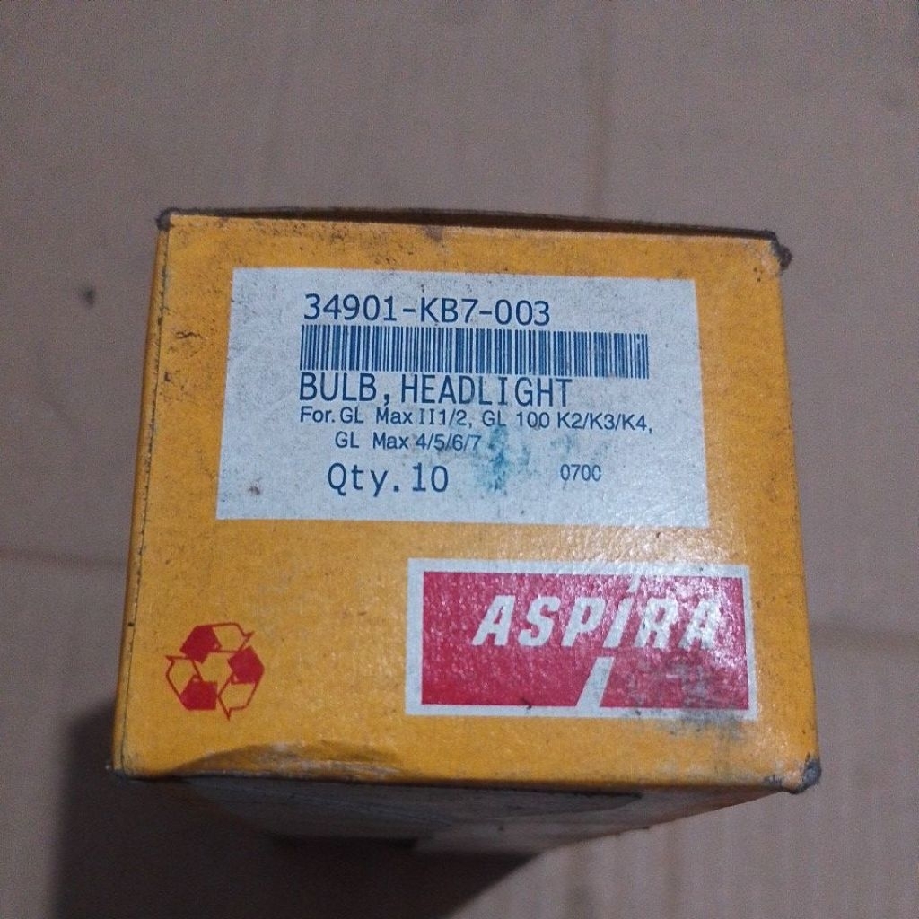 Bohlam lampu depan gl pro/gl 100/gl max aspira