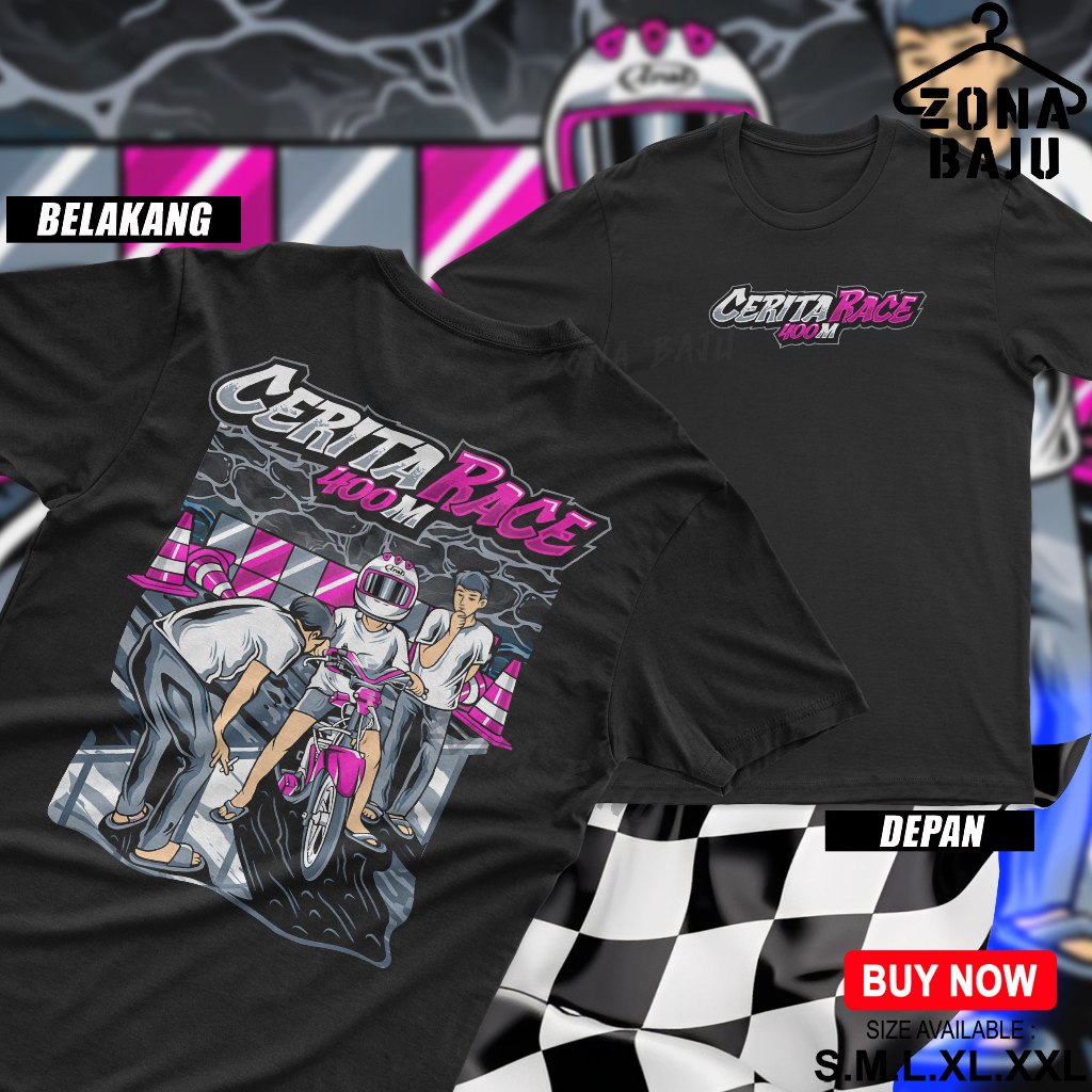 Kaos Ramadhan Race 400M 2026 Marhaban Ya Balapan Drag Bike Baju Ramadan Race Repeat Racing Motor COD