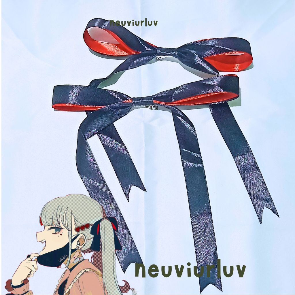 (acc cosplay) Jepit Rambut Pita Miku Vampire | Jepit Cosplay Miku Hatsune