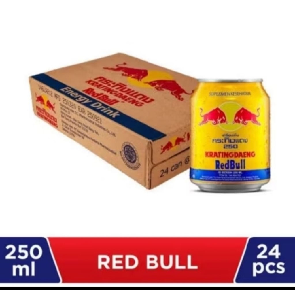 Kratingdaeng kaleng 250 ml isi 1 kardus 24 kaleng