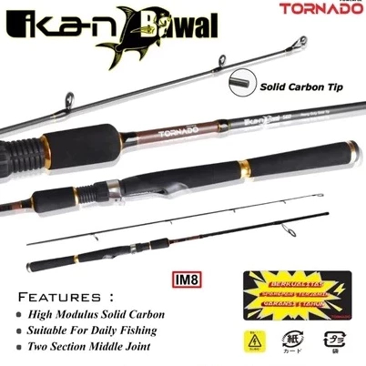 JORAN TORNADO IKAN BAWAL SOLID CARBON  165 CM