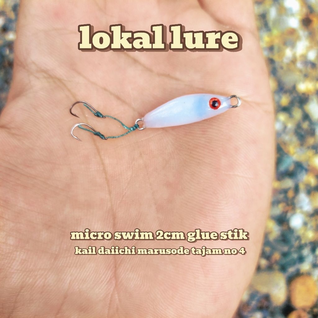 swimmer swimbait 2cm hook tajam daiichi swimmer hampala baby gt mj tarpon micro swim umpan casting l