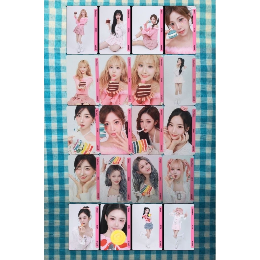 TRIPLES SCANNED PHYSICAL ONLY PHOTOCARD OBJEKT MSNZ BINARY SHOWCASE BB02 DCO BB303 BB304 BB305 BB306