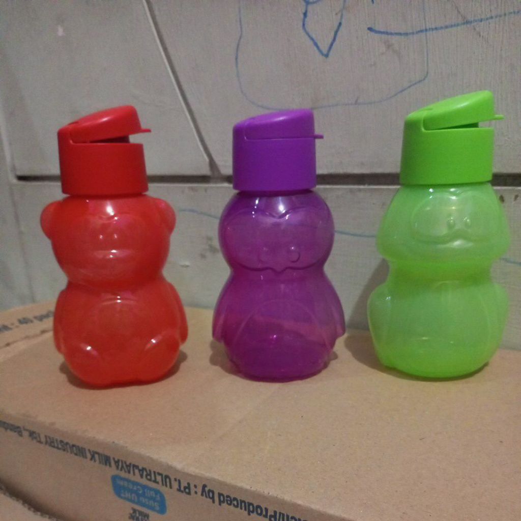 eco kids botol boneka 310ml eco botol Tupperware baru